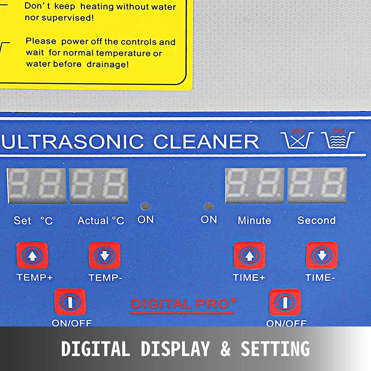 cleaner with temperature control