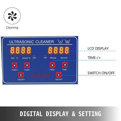 Ultrasonic Cleaner 4.5L Jewellery Cleaner with timer