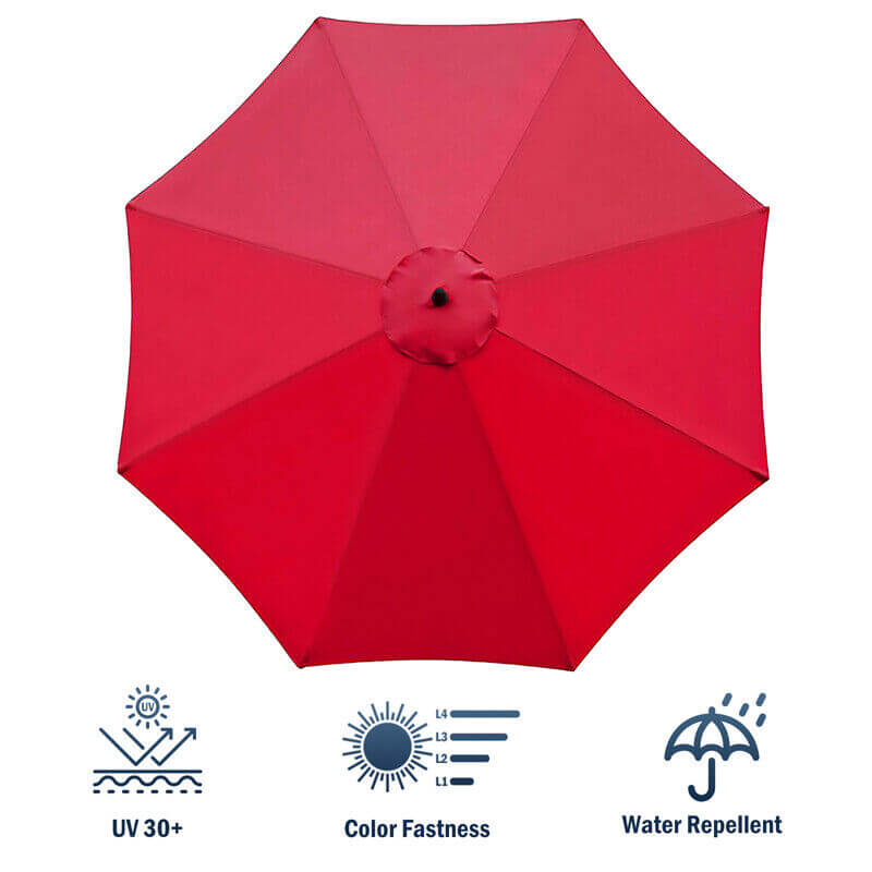 3M Parasol Replacement Cloth Round Garden Umbrella Cover For 8-Arm - The Shopsite