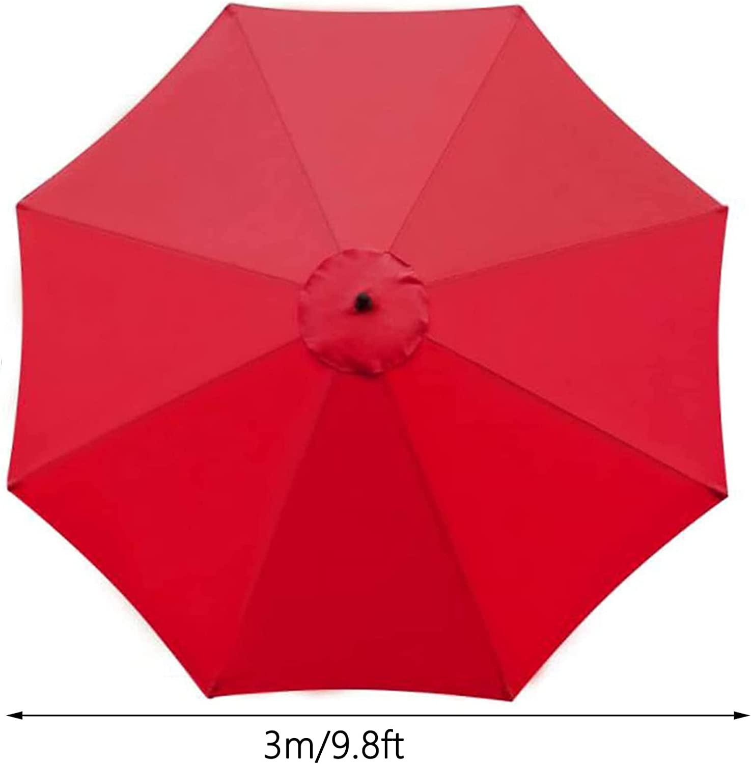 3M Parasol Replacement Cloth Round Garden Umbrella Cover For 8-Arm - The Shopsite