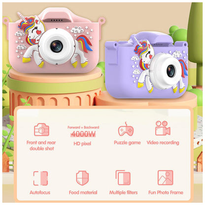 Purple kids camera