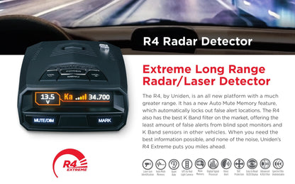 Uniden R4 Extreme Radar Detector