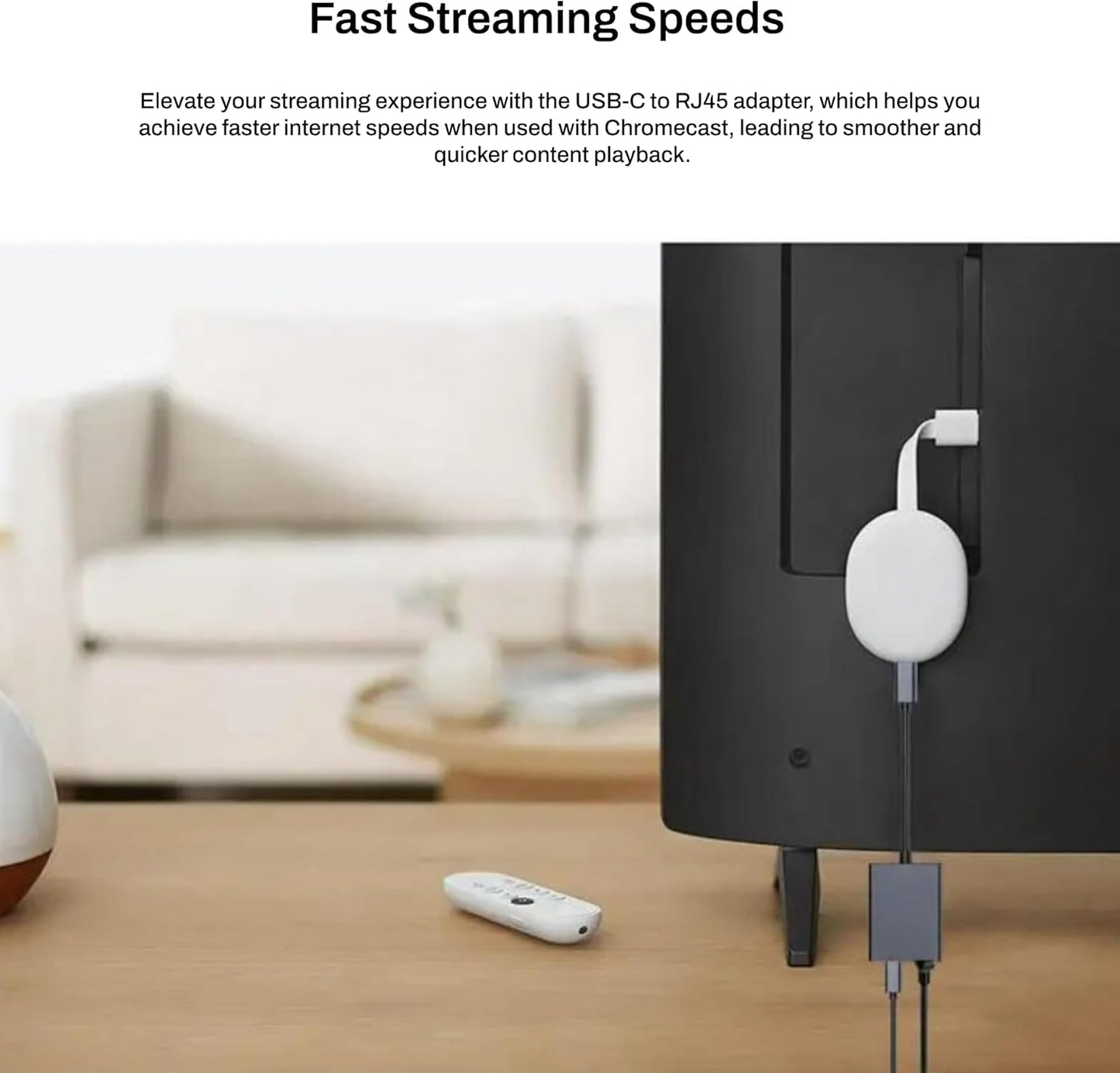 USB-C to Ethernet + Charge Adapter 100W