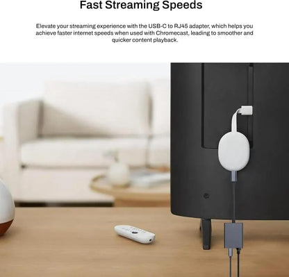 USB-C to Ethernet + Charge Adapter 100W