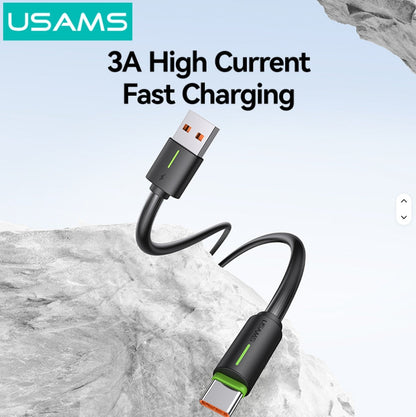 USB Type-C 3A Fast Charging & Data Transfer Cable 1 Meter 18W Extra Thick Lead 6mm Diameter