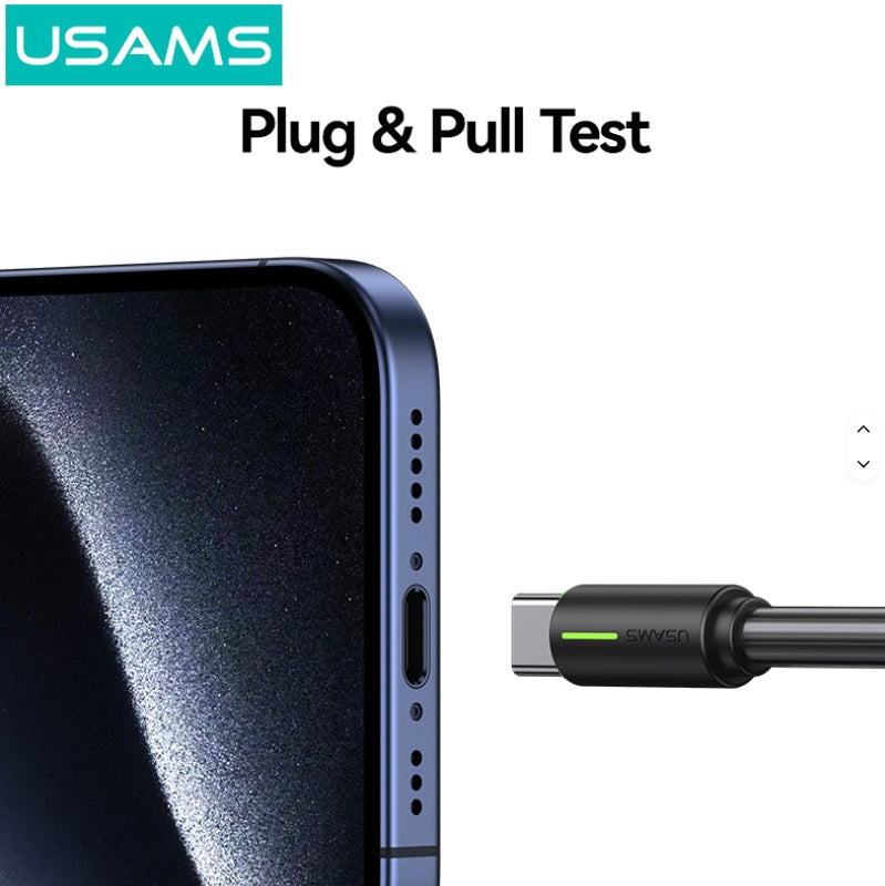 USB Type-C 3A Fast Charging & Data Transfer Cable 1 Meter 18W Extra Thick Lead 6mm Diameter