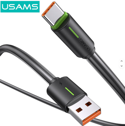 USB Type-C 3A Fast Charging & Data Transfer Cable 1 Meter 18W Extra Thick Lead 6mm Diameter