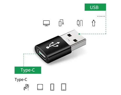 USB A to Type-C Female OTG Adapter