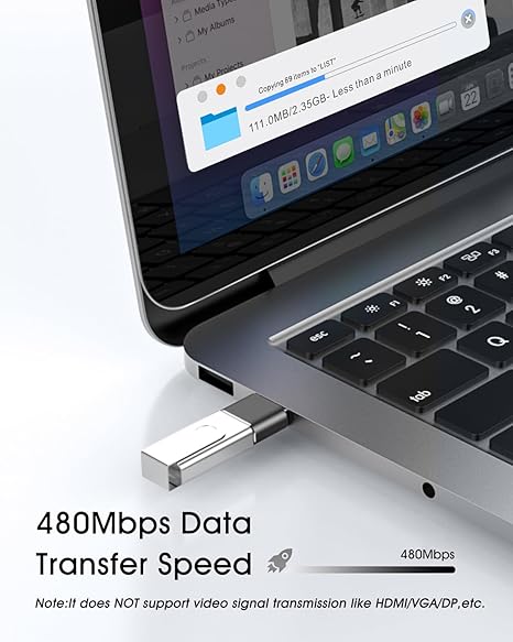 USB A to Type-C Female OTG Adapter