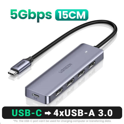 UGREEN USB C Hub 4 Ports USB Type C To USB 3.0 Hub
