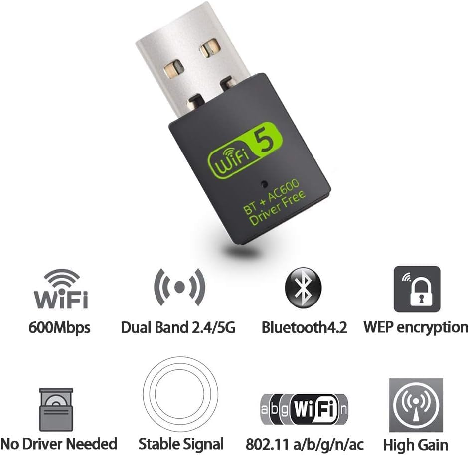 USB WiFi Bluetooth Adapter