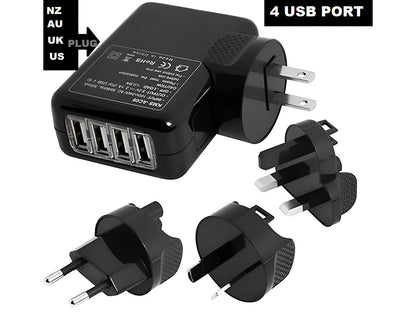 USB 4 Port Wall Charger