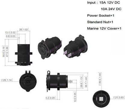 Usb Socket 12V/24V - The Shopsite