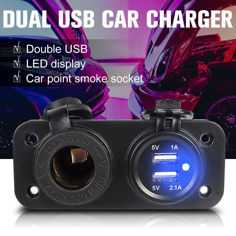 dual USB car charger