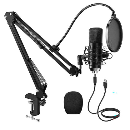 USB condenser microphone with stand