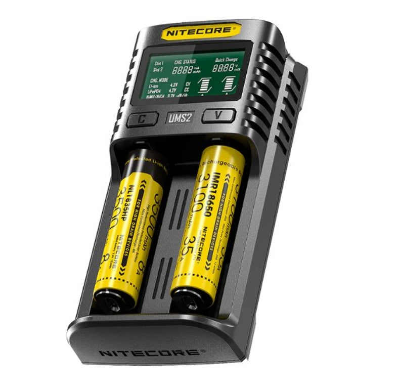 NITECORE UMS2 Intelligent 2 Slot QC Fast Charger