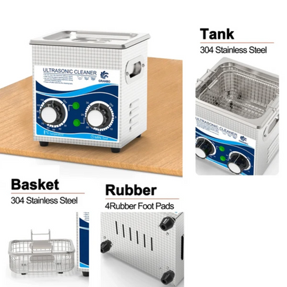 Ultrasonic Cleaner 1.3L Heated Ultrasonic