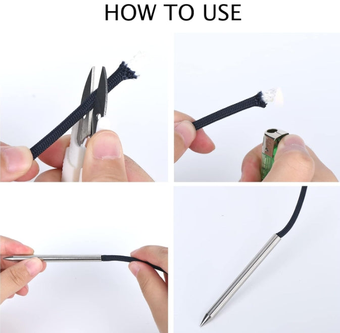 Paracord Project Weaving Tool, Stainless Steel Smoothing Tool Knotter