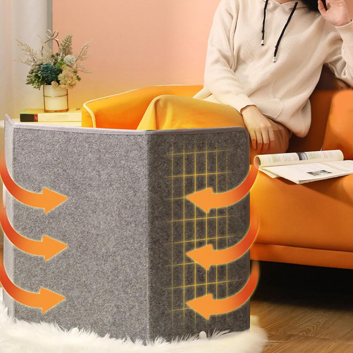 Under Desk Heater Leg Warmer for Home Office