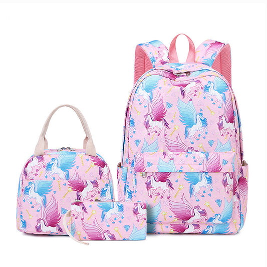Unicorn Backpack & Girls School Bag Set