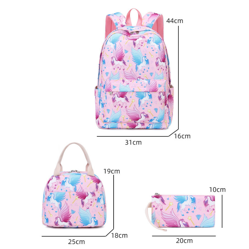 Unicorn Backpack & Girls School Bag Set