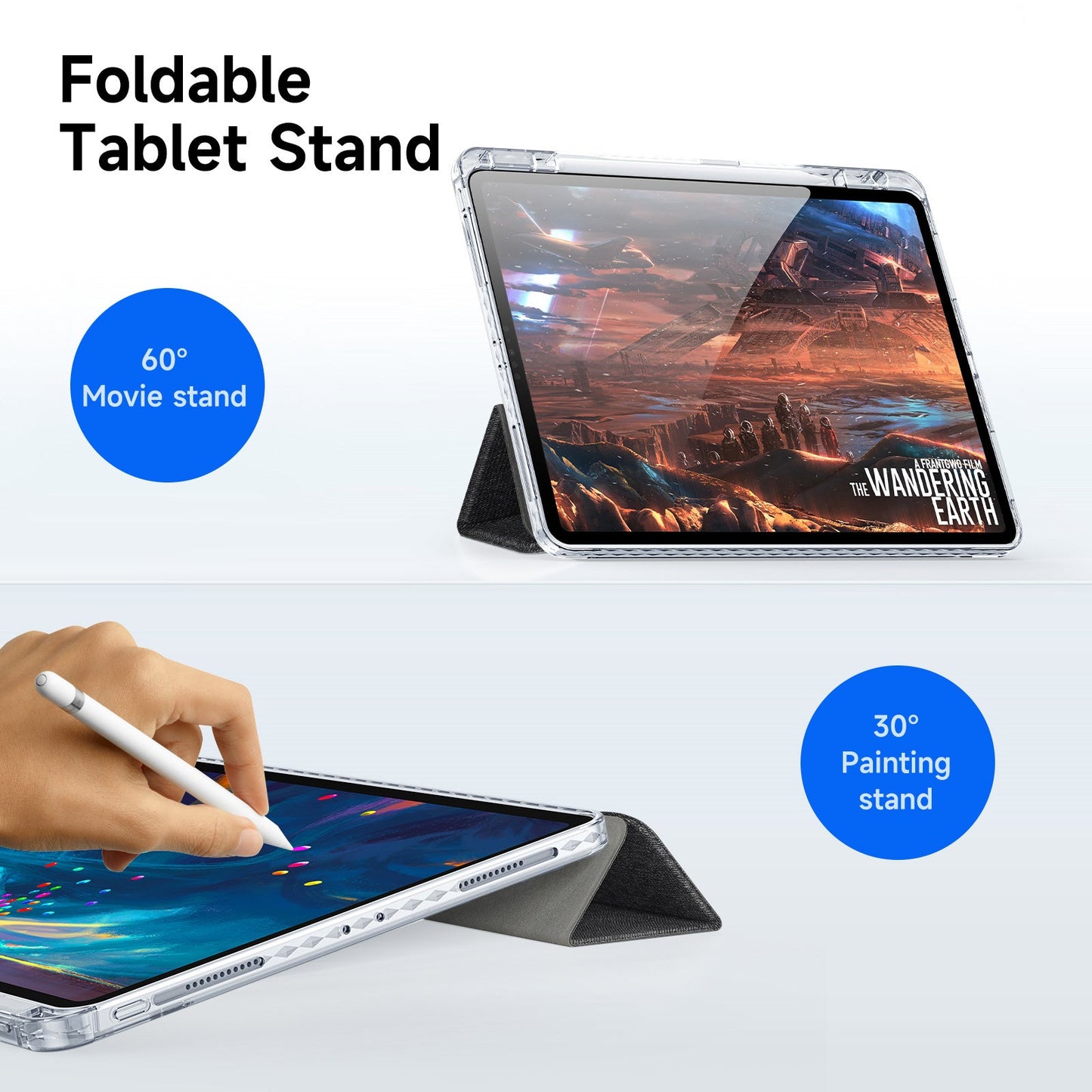 Case Cover for iPad Pro 11  2024 2025  With Pencil Holder Auto Sleep Wake