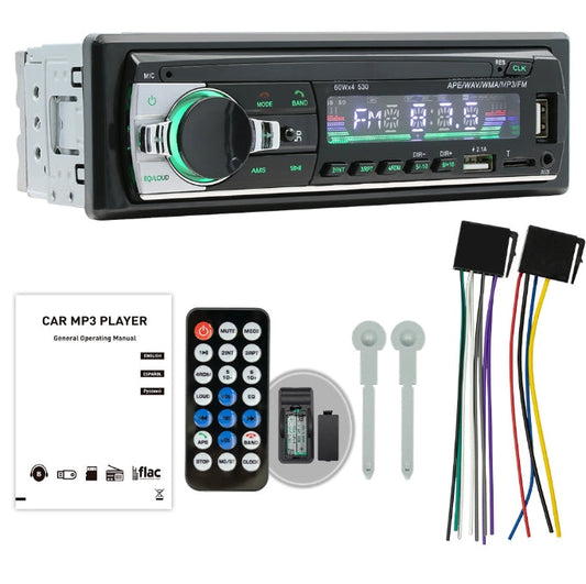 Universal Car Radio MP3 Player FM/BT/AUX/ USB/Phone Charging