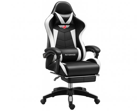 Gaming Office Chair Headrest, Lumbar Support and Footrest