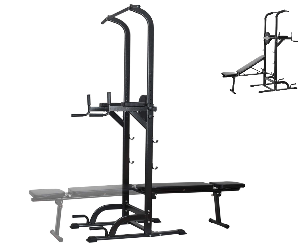 Power Tower Dip Station Pull Up Bar for Home Gym