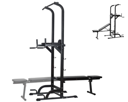 Power Tower Dip Station Pull Up Bar for Home Gym