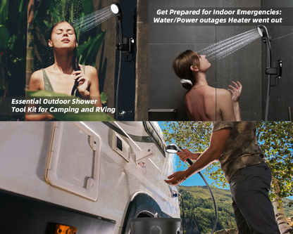 Portable Shower Kit Camping Shower Kit with Bucket