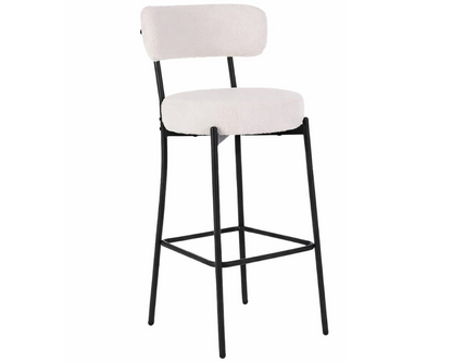 Bar Stool Boucle Fabric Counter Bar Stools