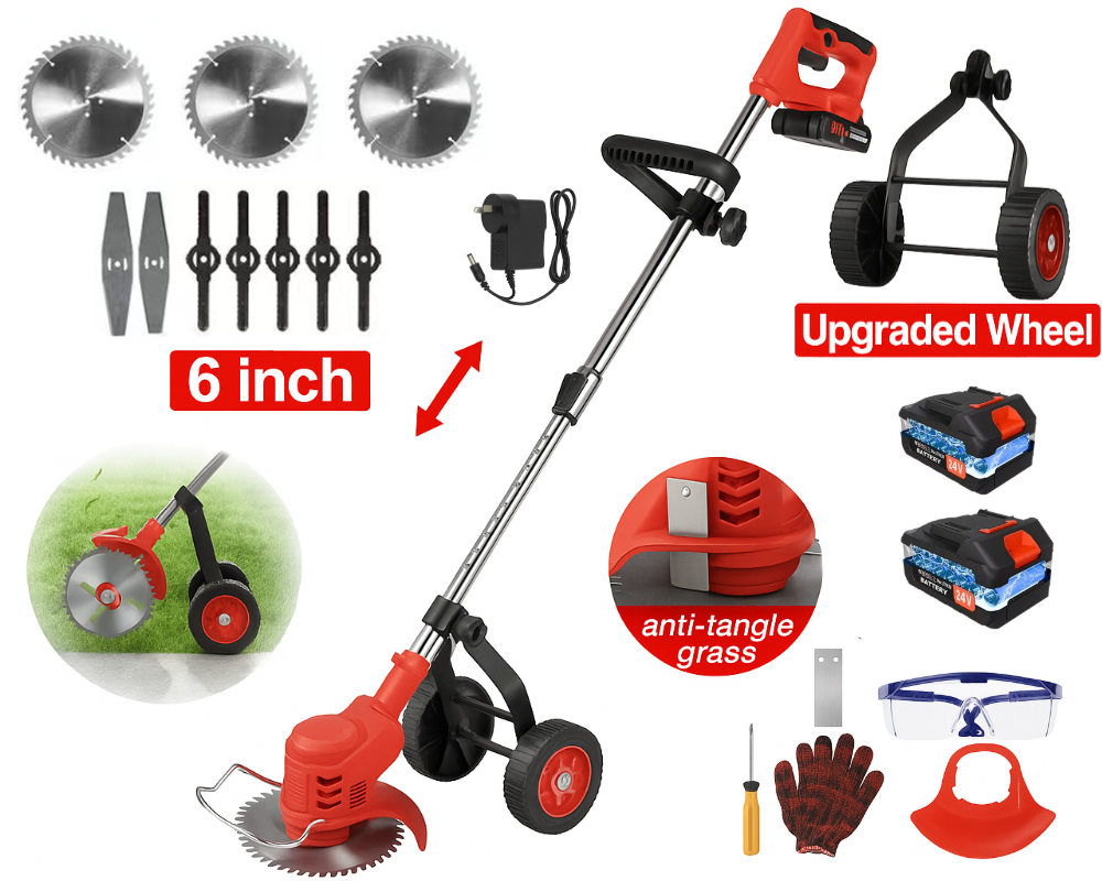 Lawn Mower Cordless Weed Cutter Garden Trimmer