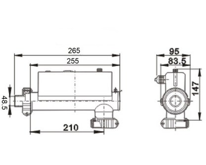 Inline Spa Thermostat H20-R2 - Whirlpool Bathtub SPA Pool