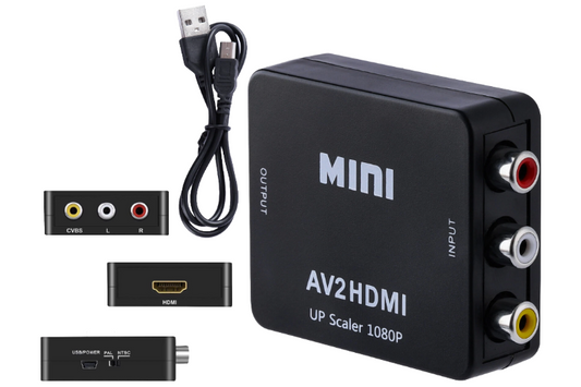 RCA AV to HDMI 1080P Mini Video Audio Converter