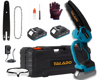 Mini Chain saw Cordless Power Chain Saws 6" with Extension Pole & Battery System