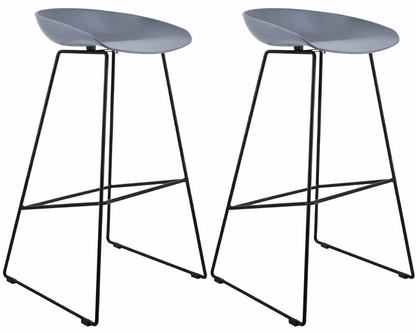 Modern Scandinavian Bar Stool Metal Leg BarStool