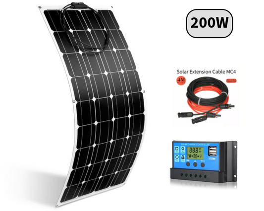 200W Solar Panel Flexible Kit