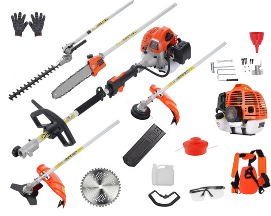 High-Powered Brush Weed Cutter Saw Hedge Trimmer 5 in 1
