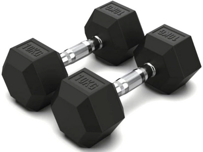 Dumbbell Set - 2 x 10kg Hex Weights