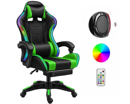 Gaming Chair with Speaker and RGB Light
