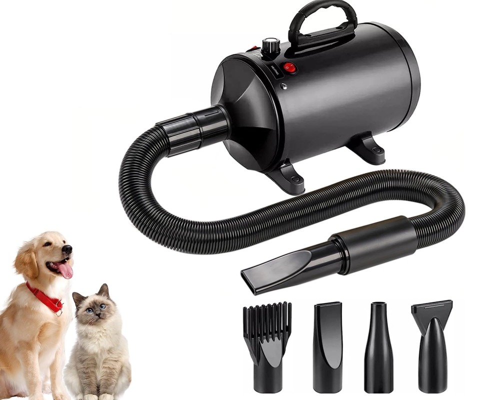 Pet Hair Dryer Grooming Blower Black