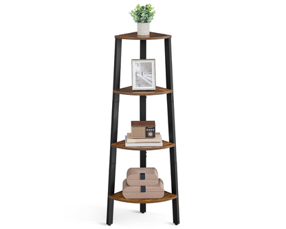 VASAGLE Corner Shelf 4-Tier Storage Rack