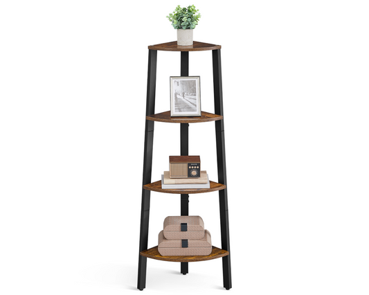 VASAGLE Corner Shelf 4-Tier Storage Rack