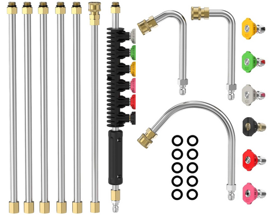 High Pressure Washer Extension Wand Set 10pcs