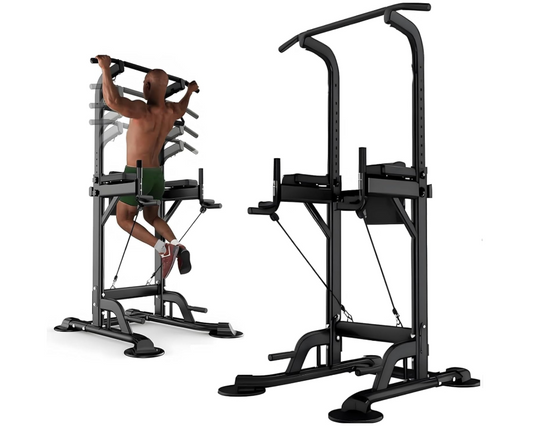 Power Tower Home Gym Adjustable Height Chin Pull Up Bar