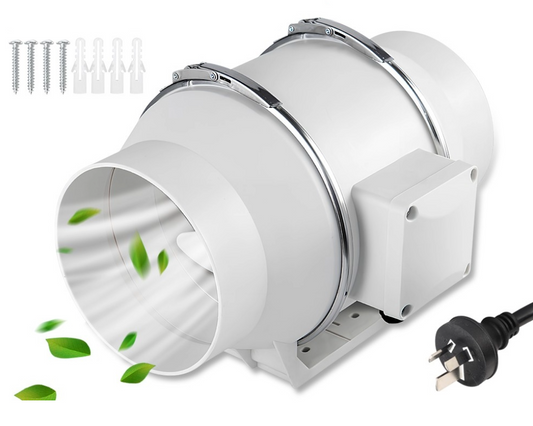 6'' Silent Inline Extractor Fan Exhaust Duct