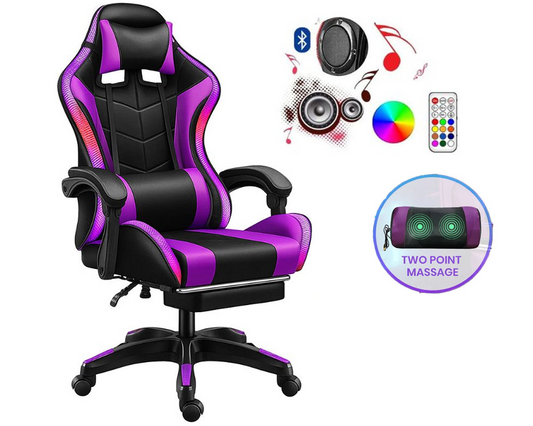 Gaming Chair with Speaker and RGB Light