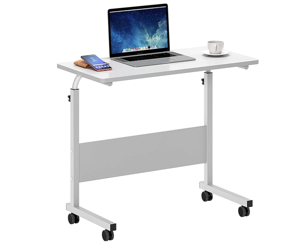 Portable Laptop Desk Adjustable Study Office Table (White)