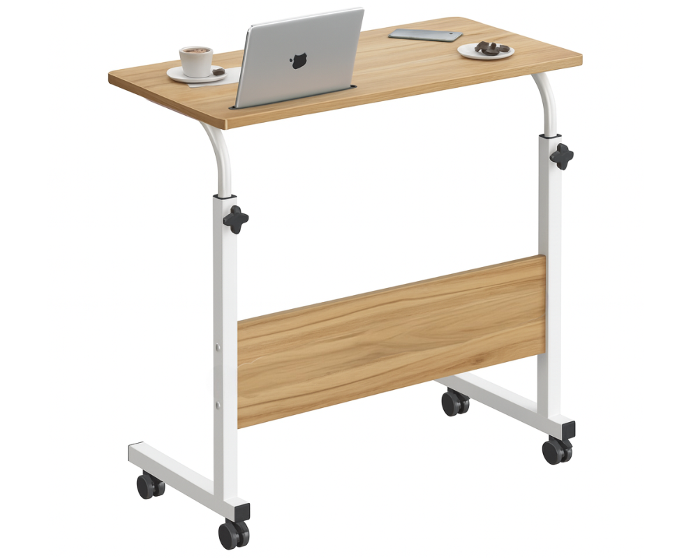 Portable Laptop Desk Adjustable Study Office Table (Walnut)